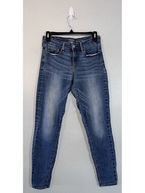 Signature Levi Strauss Jeans Womens 2S 26X28 Mid-Rise Skinny Stretch Denim